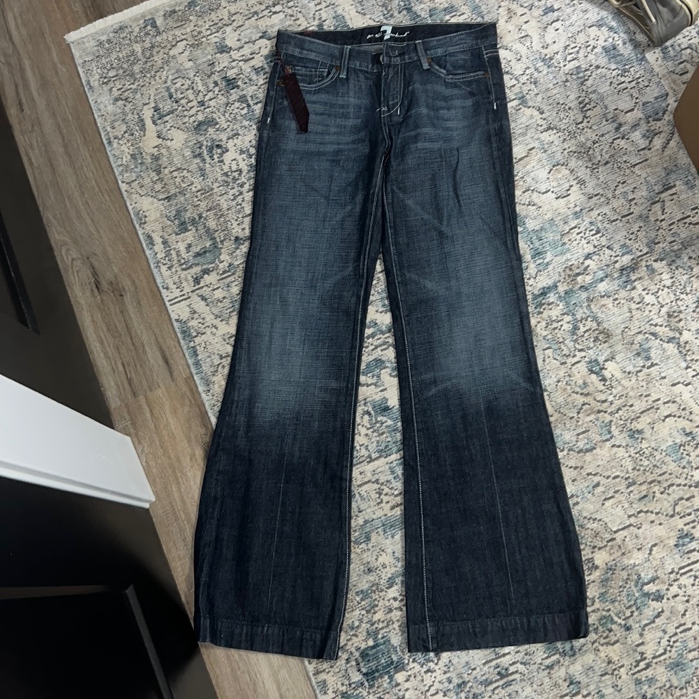 Never worn! 7 For all man kind flare jeans